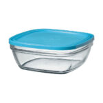Duralex Δοχείο Φαγητού Γυάλινο Μπλε 11 εκ.  300ml