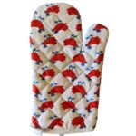 Γάντι κουζίνας χρώματος κόκκινο